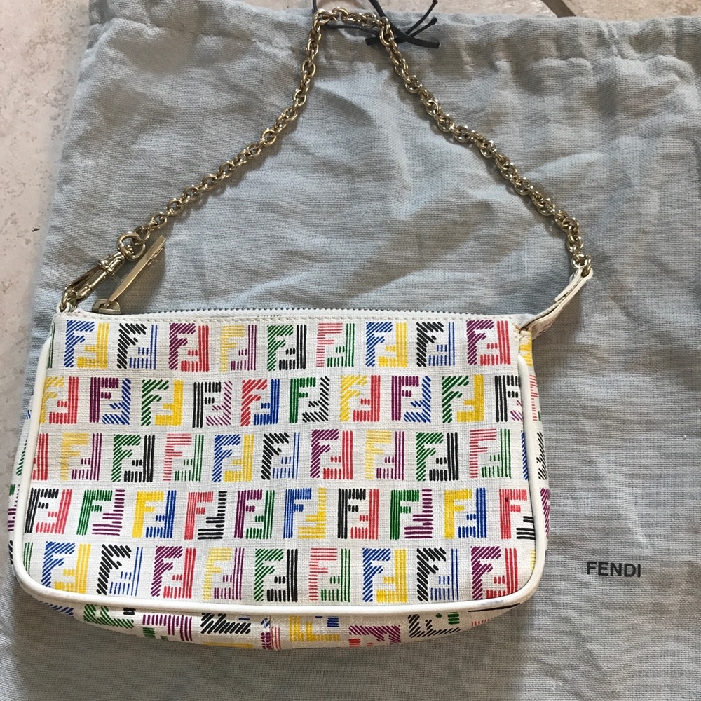 Fendi multi-colored pouche bag